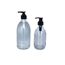 Wholesale 250ml 500ml Refillable Lotion Container Glass Soap Lotion Pump Shampoo Bottle For Hand Wash